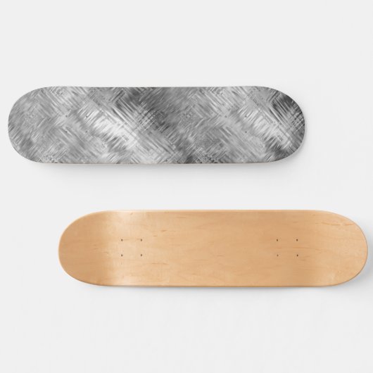 Hematite Gray Scribbled Texture Skateboard (Horizontal)