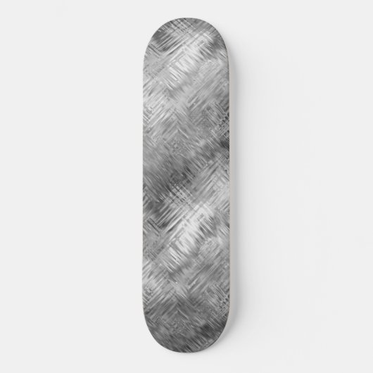 Hematite Gray Scribbled Texture Skateboard (Vorderseite)
