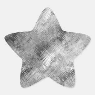 Hematite Gray Scribbled Texture Stern-Aufkleber
