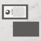 Hematite Quarz Kristallbedeutung Schmuckanzeige Visitenkarte (Vorne/Hinten)