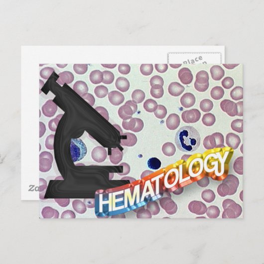 HEMATOLOGIE - Medizintechnik - Labor Postkarte (Vorne/Hinten)
