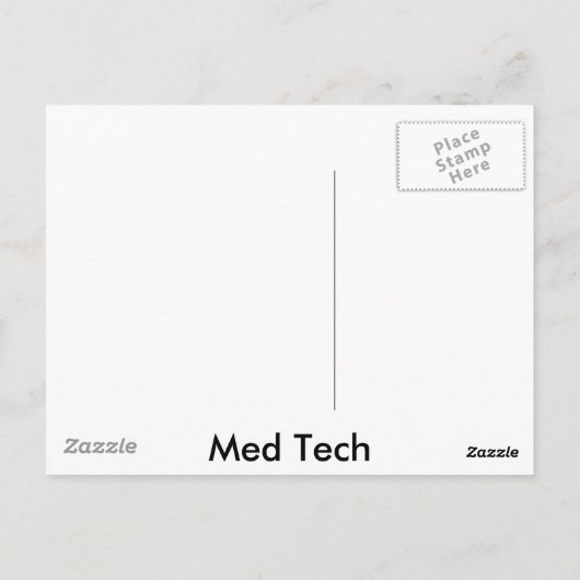 HEMATOLOGIE - Medizintechnik - Labor Postkarte (Rückseite)