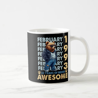 Hemd 33. Geburtstag Bär Februar 1993 Kaffeetasse