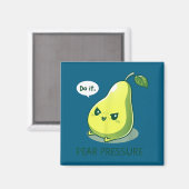 Hemd Birne Druck Es Frucht Humor Magnet (Vorderseite/Rückseite)