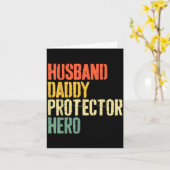 Hemd Ehemann Daddy Beschützer Held Vater Karte (Gelbe Blume)