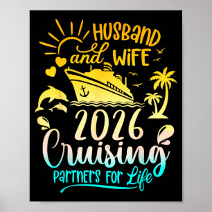 Hemd Ehemann Ehefrau Kreuzfahrt Paare Kreuzfahrt Poster