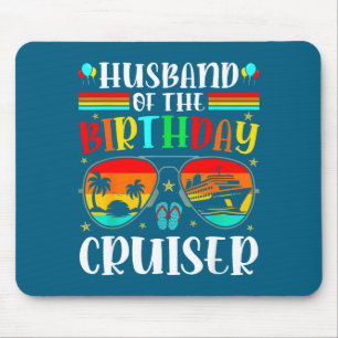 Hemd Ehemann Geburtstag Cruiser Sonnenbrille Kreuz Mousepad