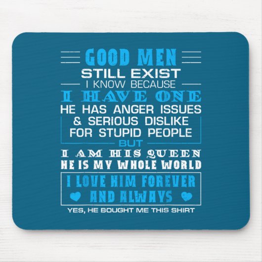 Hemd Gut Immer Noch Ehefrau Ehemann Mousepad (Vorne)