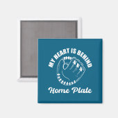 Hemd hinter der Home Plate Baseball-Trainer Magnet (Vorderseite/Rückseite)