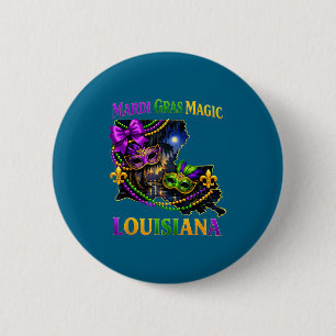 Hemd Louisiana Mardi Gras Magic Perlen Button