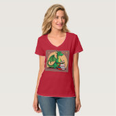 Hemd mit Drache vorne und Löwe hinten T-Shirt (Vorderseite Vollansicht)