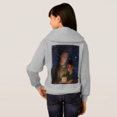 Hemd mit einem Bild von Mädchen und ihrer Mutter Hoodie (Schwarz voll)