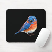 Hemd Östlicher Blaue Vogel Vogelfreunde Mousepad (Mit Mouse)
