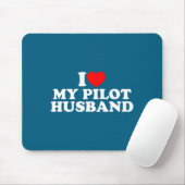 Hemd Pilot Ehemann Mousepad (Mit Mouse)