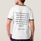 Hemd Sammlung Gedicht Lispector T-Shirt (Rückseite)