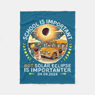 Hemd Schule Wichtig Sonnenfinsternis Importanter Fleecedecke