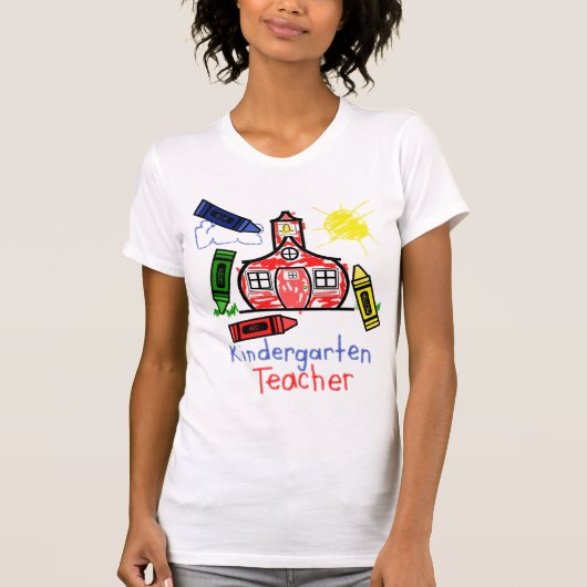 Hemd-Schulhaus u. Zeichenstift der T-Shirt (Vorderseite)