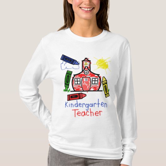 Hemd-Schulhaus u. Zeichenstift der T-Shirt (Vorderseite)