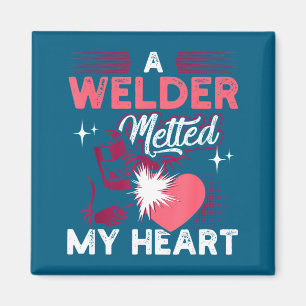 Hemd Schweißer Geschmolzenes Herz Geschenk Ehefrau Magnet