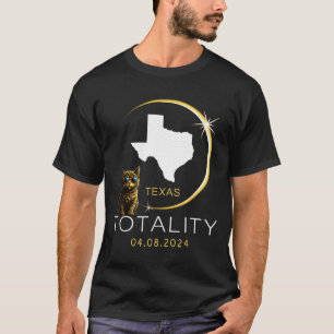 Hemd Texas Totale Sonnenfinsternis Katze T-Shirt