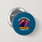 Hemd Totale Sonnenfinsternis Spanien August Button (Vorne & Hinten)