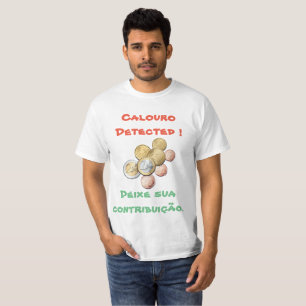Hemd träbt von der Fakultät für Studenten im T-Shirt