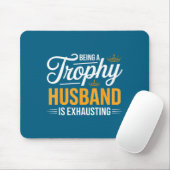 Hemd Trophäen Ehemann Erschöpfend Zukünftiger Ehem Mousepad (Mit Mouse)