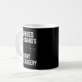 Hemd überlebte die Herzklappenoperation des Eheman Kaffeetasse (Vorderseite Links)