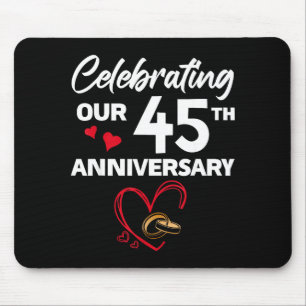 Hemd zum 45. Hochzeitstag 45 Mousepad