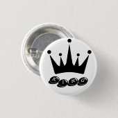 Hemden Schwarz Kronenbild König Text Knöpfe Button (Vorne & Hinten)