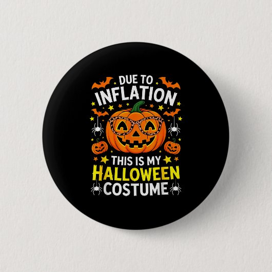 Hemdhemd Halloween 2025 Pumpkin Kostüm Men Wom Button (Vorderseite)
