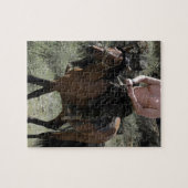 Hemdloser Putin reitet ein Pferd Puzzle (Horizontal)