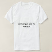 Hemdmännchen für Lehrer T-Shirt (Design vorne)