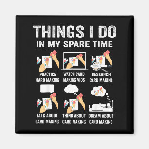 Hemdsachen Freizeit Hobby Karte Magnet