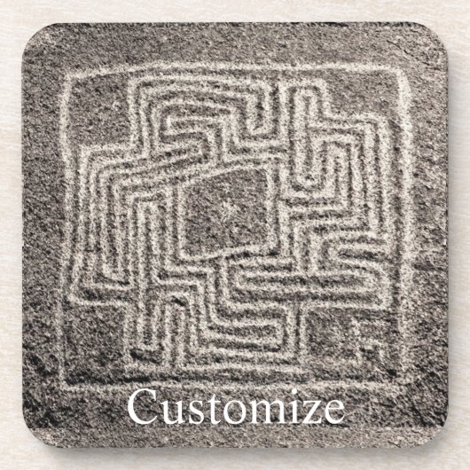 Hemet Maze Stone Thunder_Cove Getränkeuntersetzer (Vorderseite)