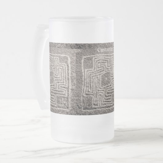 Hemet Maze Stone Thunder_Cove Mattglas Bierglas (Vorderseite Links)