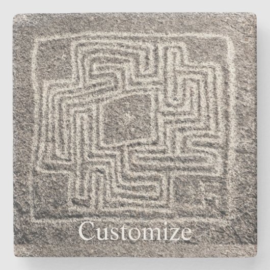 Hemet Maze Stone Thunder_Cove Steinuntersetzer (Vorderseite)