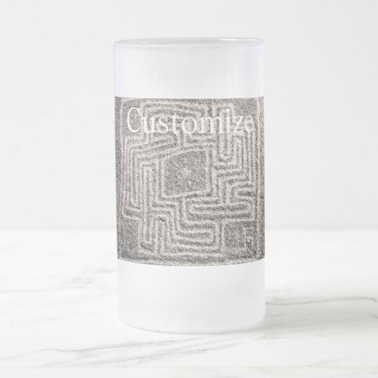 Hemet Maze Stone Thunder_Cover Mattglas Bierglas (Mittel)