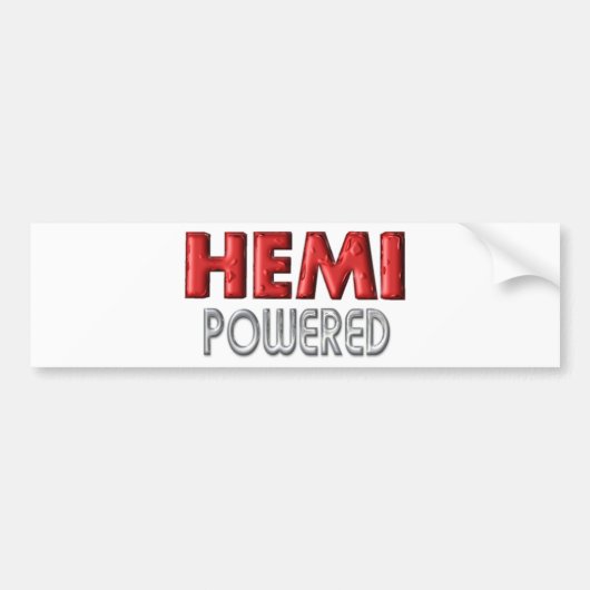 HEMI angetrieben Autoaufkleber (Vorne)