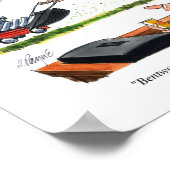 Hemi Mower Cartoon Poster (Ecke)