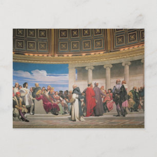 Hemicycle: Artists of All Ages, Detail des rechten Postkarte