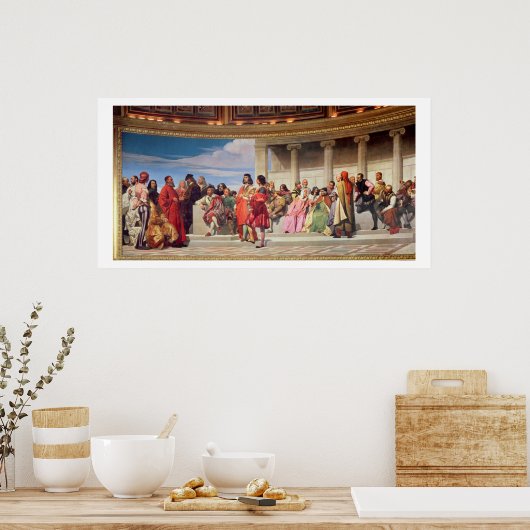 Hemicycle: Artists of All Ages, Detail verlassen a Poster (Küche)