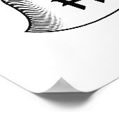 Hemingway-Familienwappen Poster (Ecke)