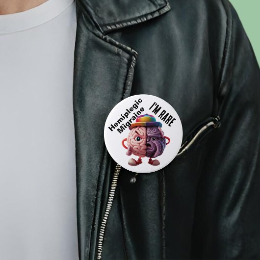 Hemiplegie Ich bin seltenes Abzeichen Button