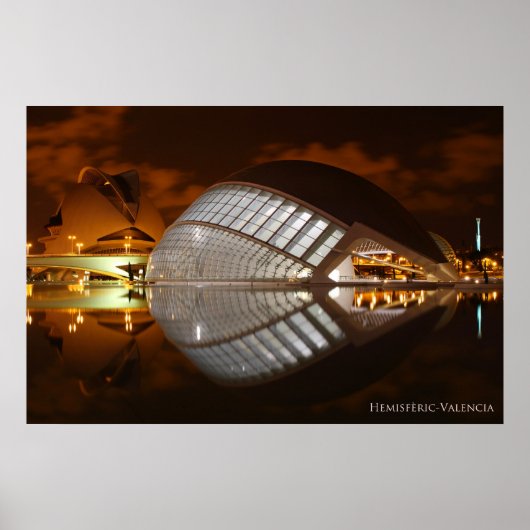 Hemisferic Valencia, Ciudad de las Artes y las Cie Poster (Vorne)