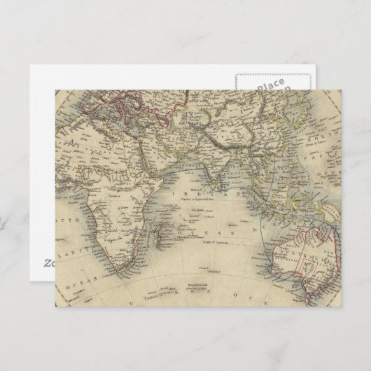 Hemisphäre 4 postkarte (Vorne/Hinten)