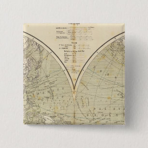 Hemisphäre Atlas-Karte Button