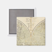 Hemisphäre Atlas Karte Magnet (Vorderseite/Rückseite)