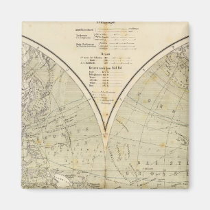 Hemisphäre Atlas-Karte Magnet