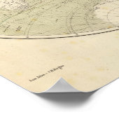 Hemisphäre Atlas Karte Poster (Ecke)